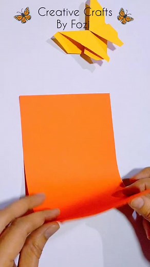 How to Fold Easy Origami Butterfly: Step-by-Step #shorts #diy #origamiart #OrigamiButterfly #PaperCraftTutorial #DIYOrigami #CraftingForBeginners #HandmadeButterfly | Fouzia Shahid