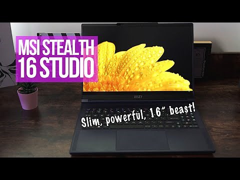 MSI Stealth 16 Studio: Beautiful 16" Beast Laptop With an RTX4070