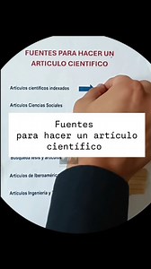 Fuentes para hacer un artículo científico. Como encontrar artículos científicos para tesis. Como encontrar fuentes bibliográficas para tesis #tesis #metodologiadelainvestigacion #redaccion #articulocientifico | Mister Investigación