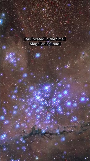 Hubble's Ultraviolet View of a Star Cluster in the SMC ✨👀 #astronomy