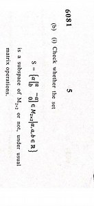 Check whether the set S = \left\{ \begin{bmatrix} a & a \\ b ... | Filo