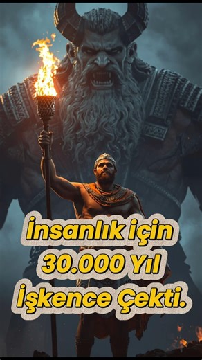 Tanrılardan Ateş Çalan Adam: Prometheus! 🔥 #mitoloji