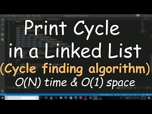 Find and Print cycle in a Linked List (with CODE)