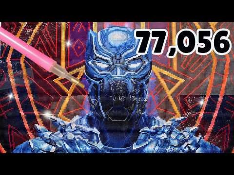 I Spent 120 Hours Completing an ENORMOUS Marvel Diamond Painting...