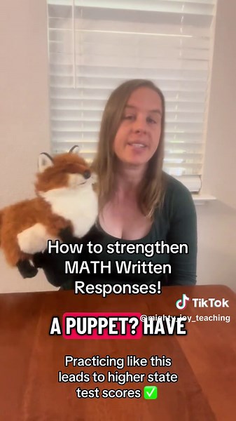 Increase Math Writing Depth with Puppet Letters