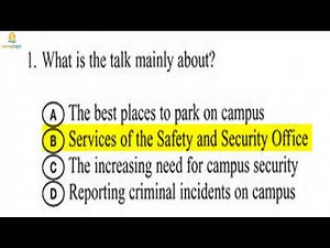 Toefl Listening Test 2 (5 questions with answers)