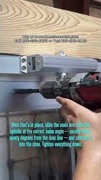 How to Install a YKK AP Door Closer 🚪🔧 | Storefront Top Jamb Guide #shorts #doors #construction