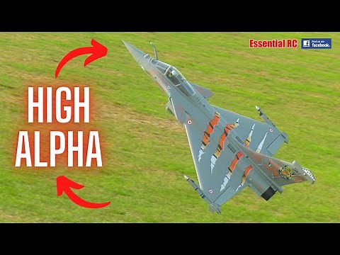 SUPER SLOW HIGH ALPHA FLIGHT ! NEW FMS Rafale 64mm EDF Jet