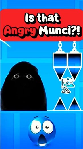 Geometry Dash vs IMPOSSIBLE Angry Munci Portal Challenge! 😱🔥