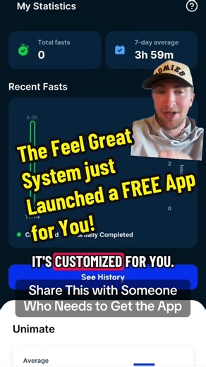 The Feel Great System just Launched a FREE App for You! #feelgreatsystem #unimate #weightloss #unicity #intermittentfasting