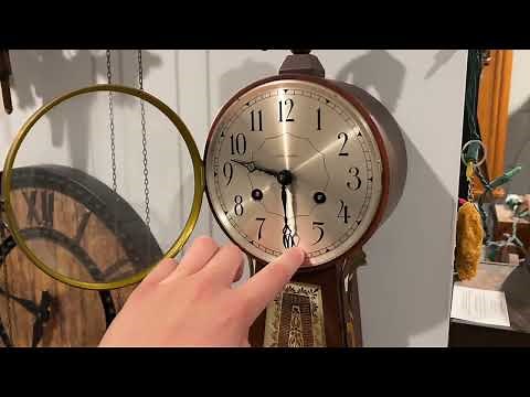 In-depth look at a BEAUTIFUL Seth Thomas Banjo Wall Clock