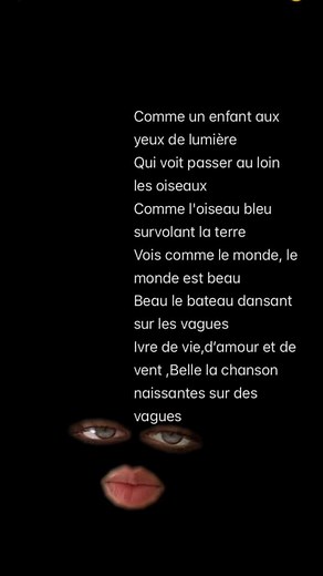 Comme un Enfant - Chanson avec Paroles