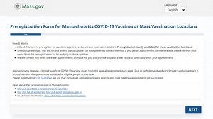 Massachusetts' Vaccine Preregistration System Is Now Live. Here's What to Know