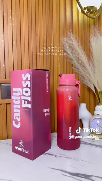 Aquaflask Candy Floss Collection: Honey Rose Edition