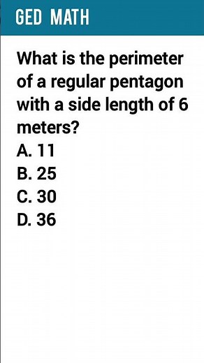 GED math practice question 2025 | GED math practice test 2025