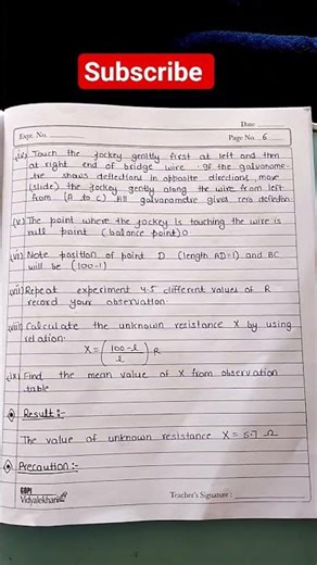 Class 12 Physics Experiment 2 #physics #study #shorts
