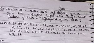 Construct a stem and leaf display for the given data, repeating... | Filo