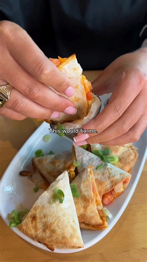 10K views · 26 reactions | Today’s mood: crispy edges, gooey center, and zero regrets. 燎 #BostonPizza #NationalQuesadillaDay | Boston Pizza | Facebook