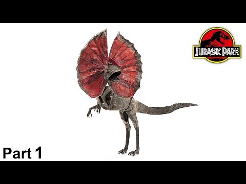 Origami Dilophosaurus (Juanfran Carrillo) part 1 | Jurassic Park