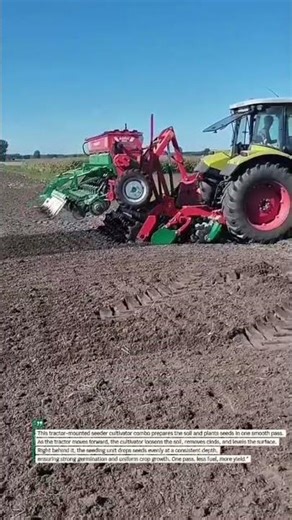 Smart Seeder Cultivator Combo Boosts Farming Efficiency #FarmingTech #AgriMachinery #USAFarm