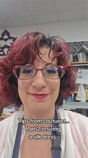 Pin-by-pin couture mode: I removed the beadwork and mapped the plan. Next step: turn the dress inside out, separate panels slowly, and refine each seam one by one while keeping the mid-section anchored for balance. Gentle pressing only (press cloth low heat) to protect the silk. We’ll add strategic seams and build in extra allowance/structure where needed for a precise, elegant fit. Follow for the full series of careful, couture-grade alterations. #SewTok #DressAlterations #SilkDress #BeforeAndA