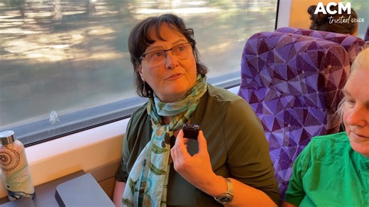 WATCH - Hear from Border and North East residents as they travel on the train to the hospital rally. For more, follow live blog: http://bit.ly/4i2GHSl | The Border Mail