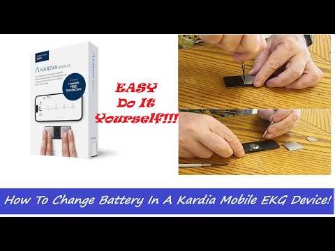 How to change battery in a Kardia Mobile device.. EASY D.I.Y!!