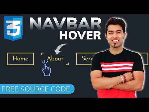 🔴 Create Awesome Menu Border Hover Effect Animation using CSS | Free Source Code | 2021
