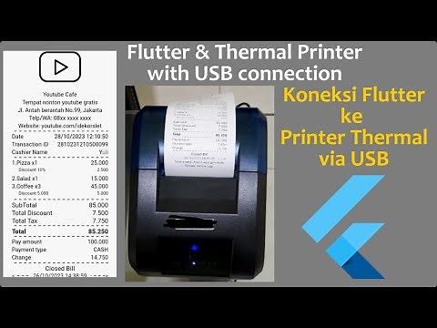 Flutter and thermal printer with usb connection