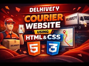 "Building a Delhivery Website Clone with Pure HTML & CSS"