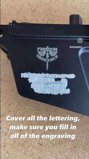 How to color fill your guns…easy and cheap! #gun #guns #custom #color