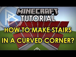 Minecraft - STADIUM TUTORIAL - How to make stairs in a curved corner [Official]