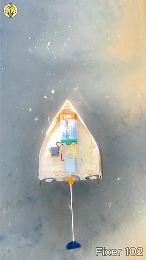 DIY Mini Popsicle Stick Boat – 1 Battery Motor Super Powerful