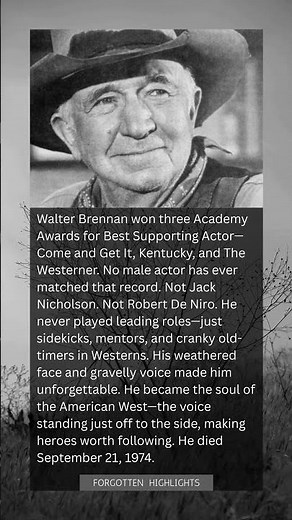 He Won Three Oscars Playing Sidekicks—A Record That Still Stands. He Never Played the Hero.