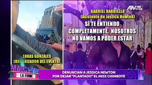 Denuncian a Jessica Newton por dejar 'plantado' el Miss Chimbote Mira más videos de #MagalyTvLaFirme en nuestra web: https://bit.ly/2FC6Po6 #MagalyMedina #LaFirme | Magaly - ATV