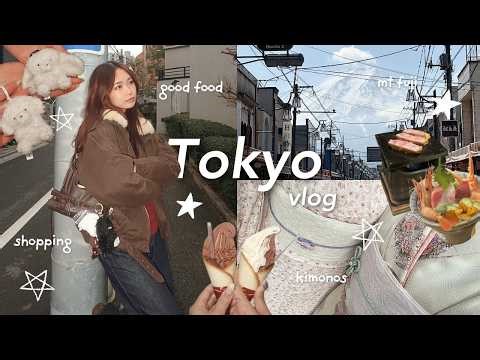 TOKYO VLOG 🍥🍡: Stationery shopping, mt fuji, kimonos, matcha lattes, good eats, etc.