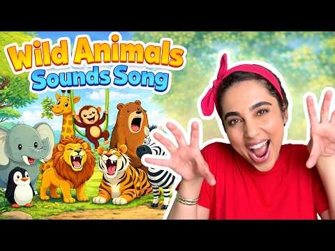 Wild Animals Sounds Song 🦁🐘🐧 | Fun Learning Song for Toddlers & Preschoolers