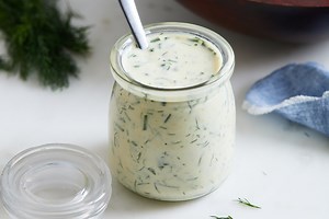 Creamy Lemon Herb Yogurt Dressing • Olive & Mango
