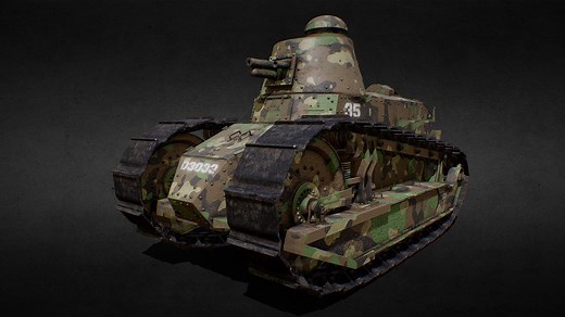 Renault FT Tank - 3D model by Kidus Eshetu (@kidus333)