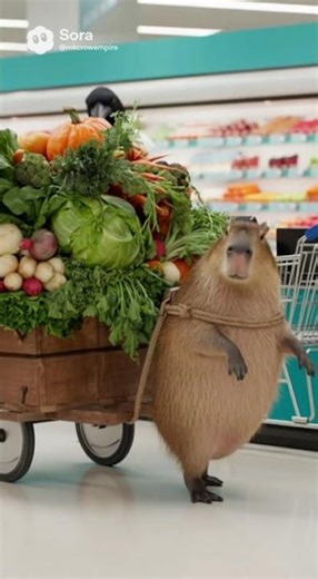Capybara’s Lunch Run 🥕🛒