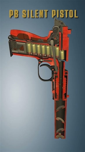 PB Silent Pistol 🔇 | This Gun Is Made for Stealth #Shorts