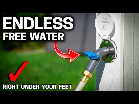 DIY BACKYARD WELL with ELECTRIC PUMP - FREE Water