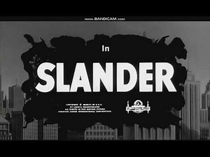 Slander 1957 title sequence