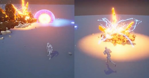 Great Stylized Explosions Made in Unreal Engine 5