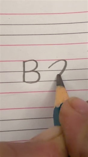 Print vs Cursive: How do YOU write the letter B? 🙂#shorts#growth