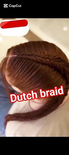 Stop scrolling if you love braid hairstyles 😍✨I Tried A Simple Dutch Braid Hairstyle