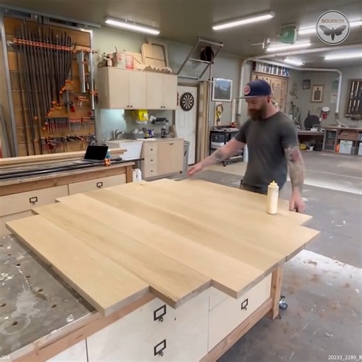 67K views · 297 reactions | Turning White Oak into a Massive Round Coffee Table | Bourbon Moth Woodworking | Facebook