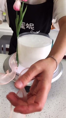 Coloring tulips icing cake ASMR