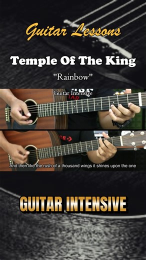 13K views · 160 reactions | Temple Of The King - Rainbow - Easy guitar tutorials Martin Guitar #templeoftheking #rainbow #martinguitar #guitarintensive #acousticguitar #acousticcover #acoustic #tutorialgitarmudah #tutorialgitar #easychords | Guitar Intensive | Facebook