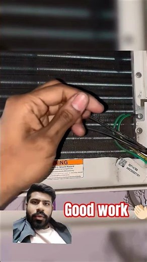 “AC fin cleaning = cooling double! #acrepair #actechnician #acservice #viral #youtubeshorts